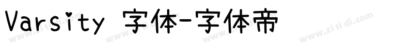 Varsity 字体字体转换